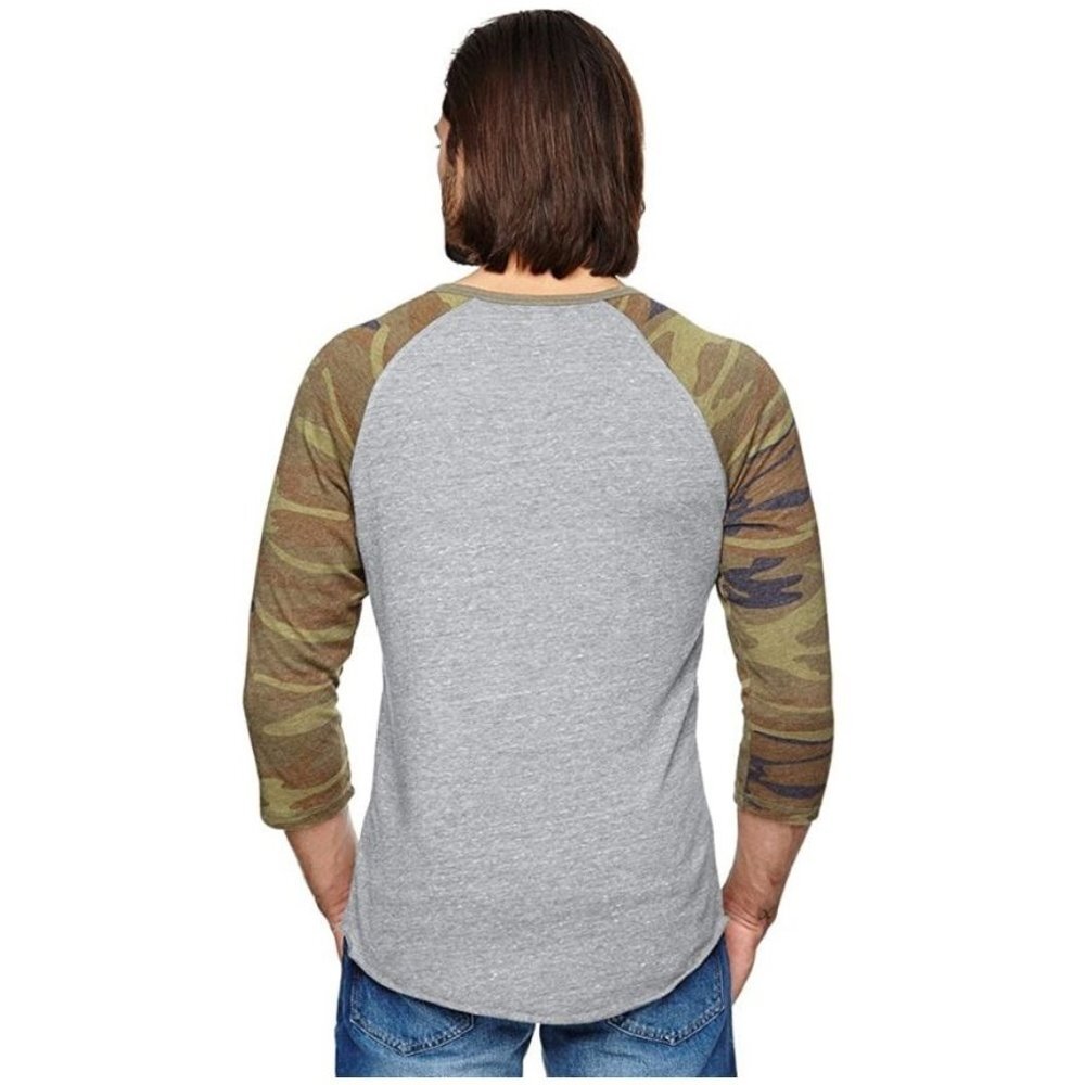 Alternative Mens Printed 3/4 Raglan - Picture 3 of 3